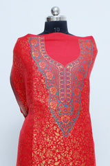 Red colour salwar kameez