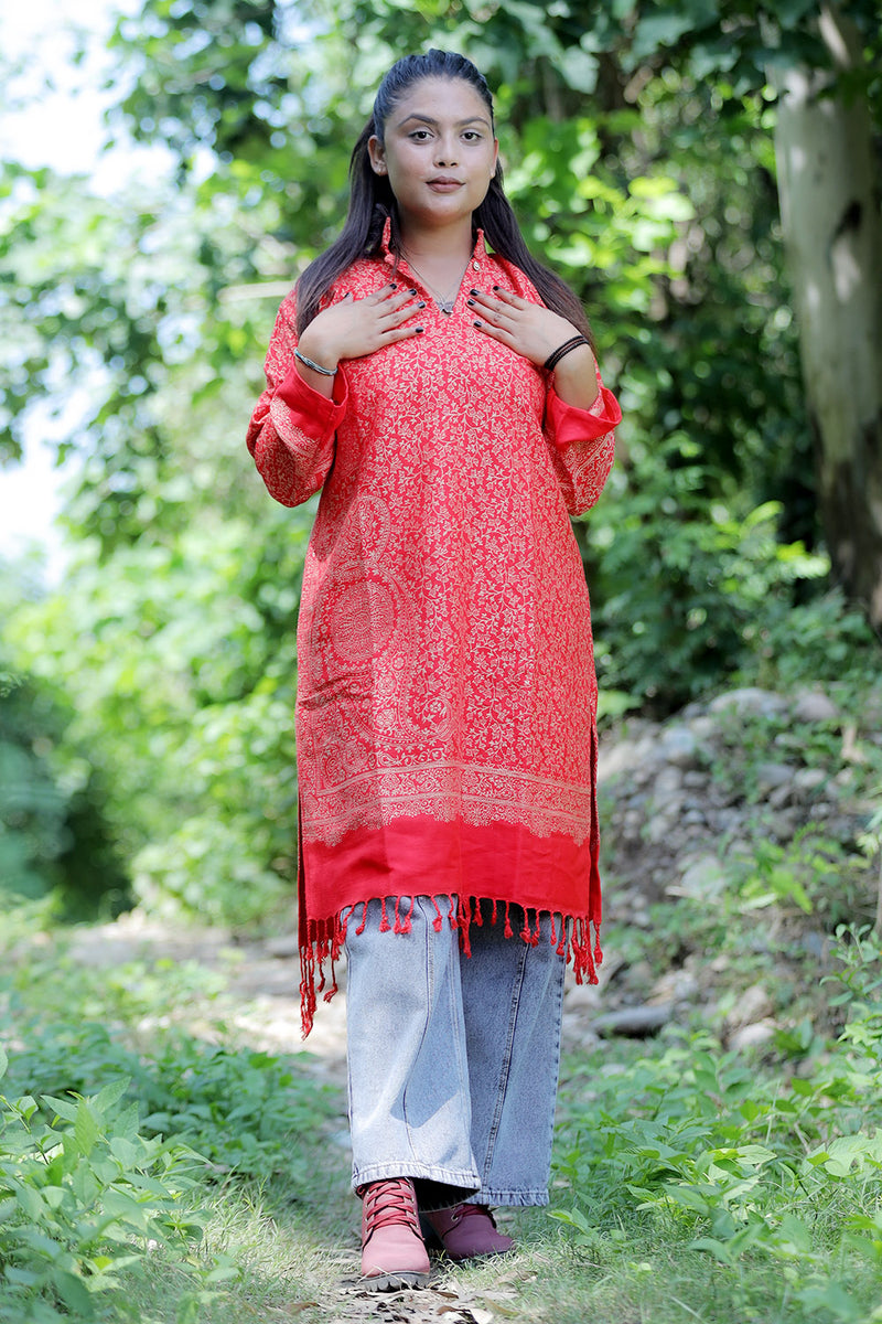 Red colour kurti