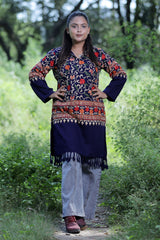 Blue colour kurti - CraftKashmir