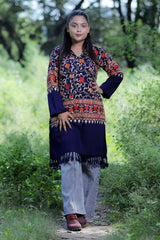 Blue colour kurti - CraftKashmir