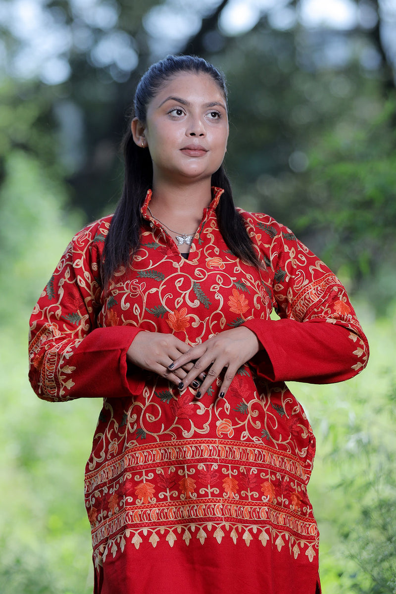 Red colour kurti