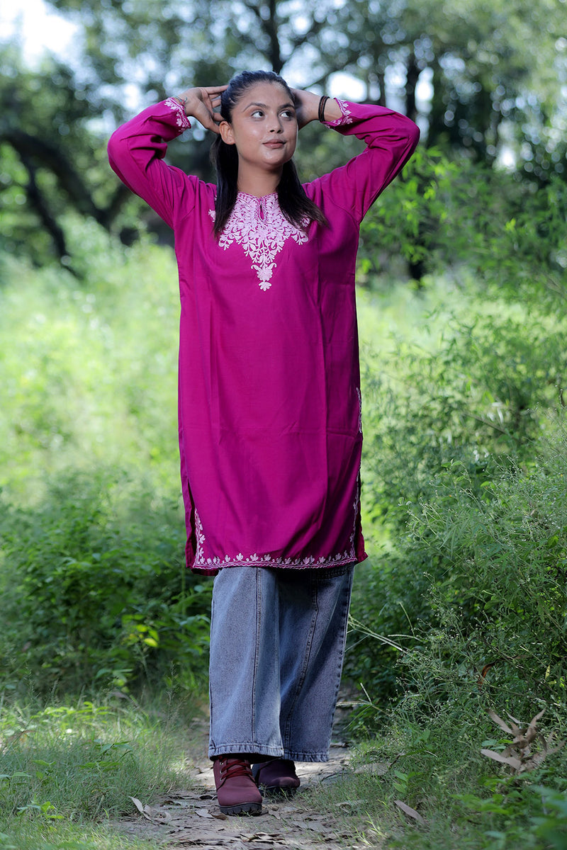 Purple colour kurti