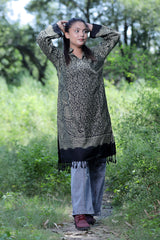 Black colour kurti - CraftKashmir