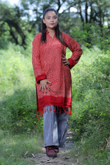 Maroon colour kurti - CraftKashmir