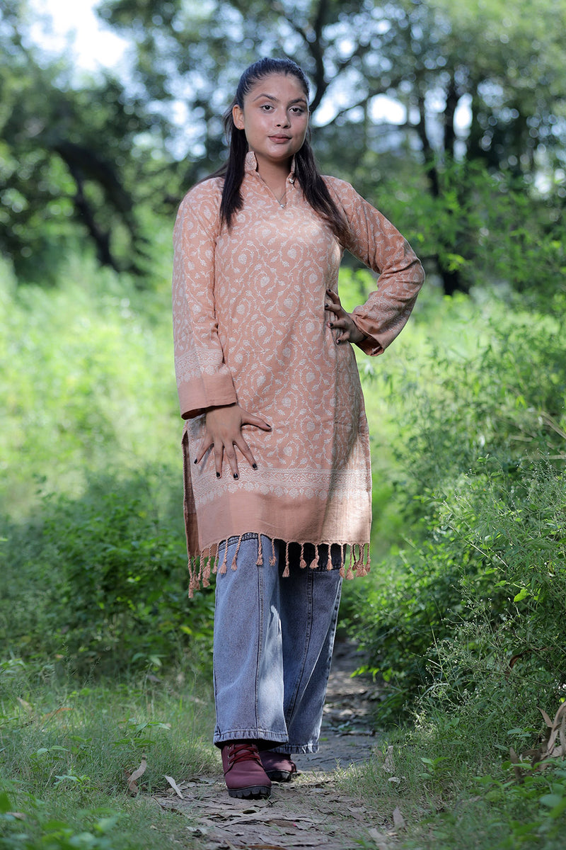 Beige colour kurti