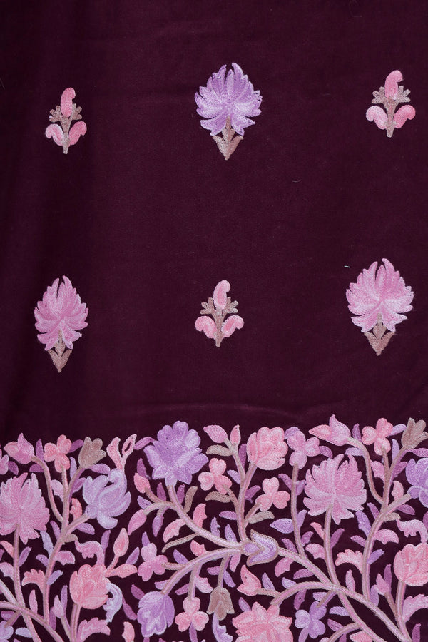Wine colour salwar kameez