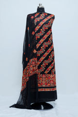 Black colour salwar kameez