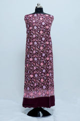 Wine colour salwar kameez