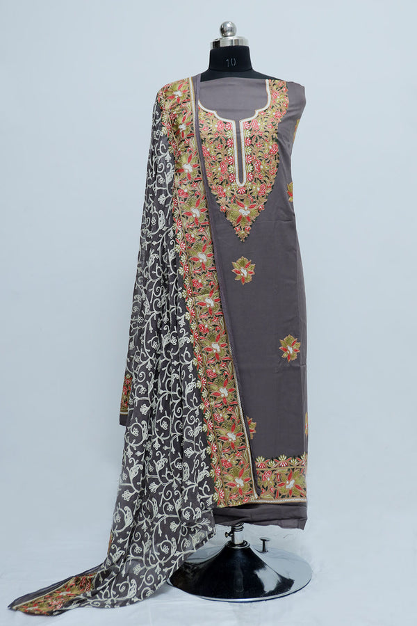 Grey colour salwar kameez