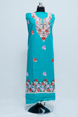 Blue colour salwar kameez