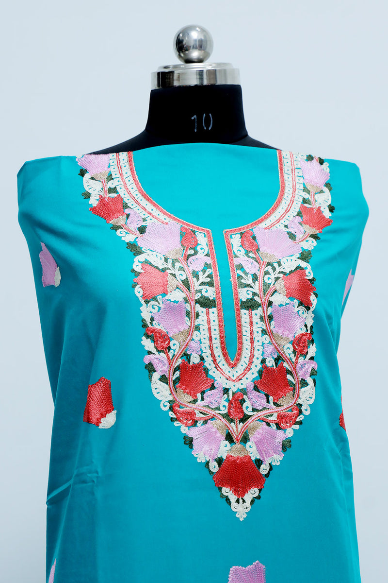 Blue colour salwar kameez