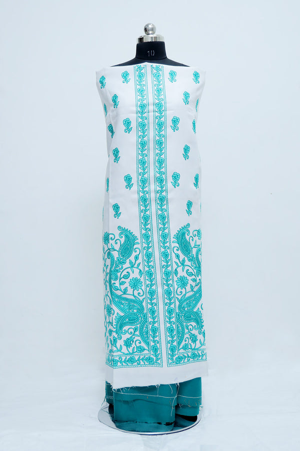 White Colour salwar kameez