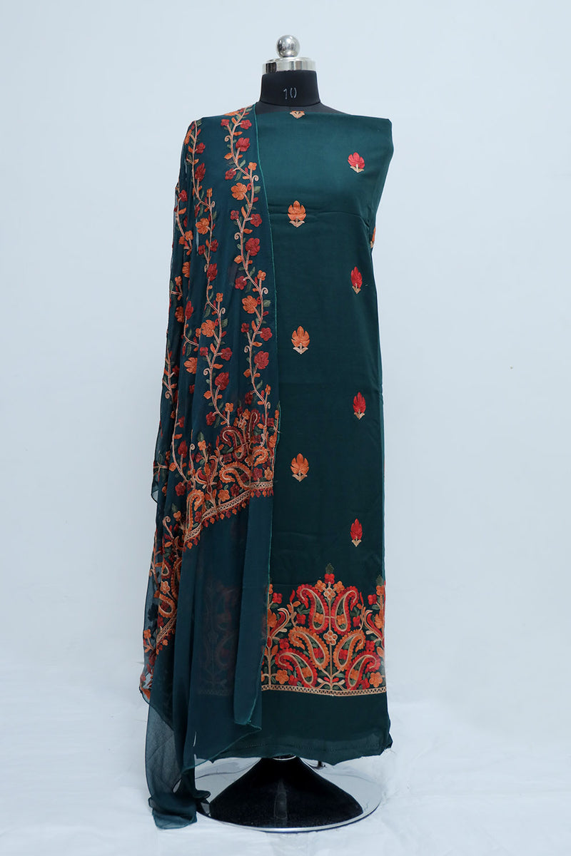 Green colour salwar kameez