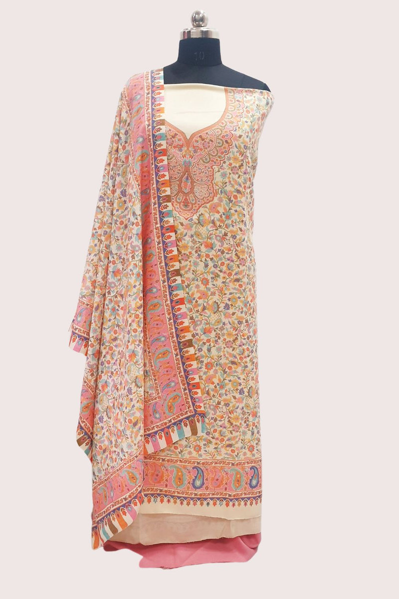 Pastel Pink colour salwar kameez With Stole