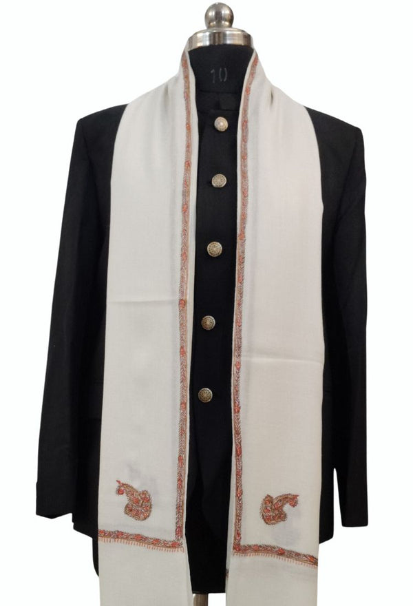 Off White Colour Mens Kingri Shawl