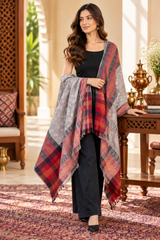 Beige embroidered Kashmiri shawl from Craft Kashmir