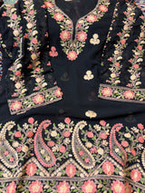 CraftKashmir's short length with hem design kurti CraftKashmir