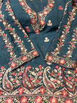 CraftKashmir's short length with hem design kurti CraftKashmir