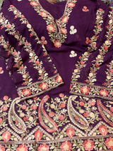 CraftKashmir's short length with hem design kurti CraftKashmir
