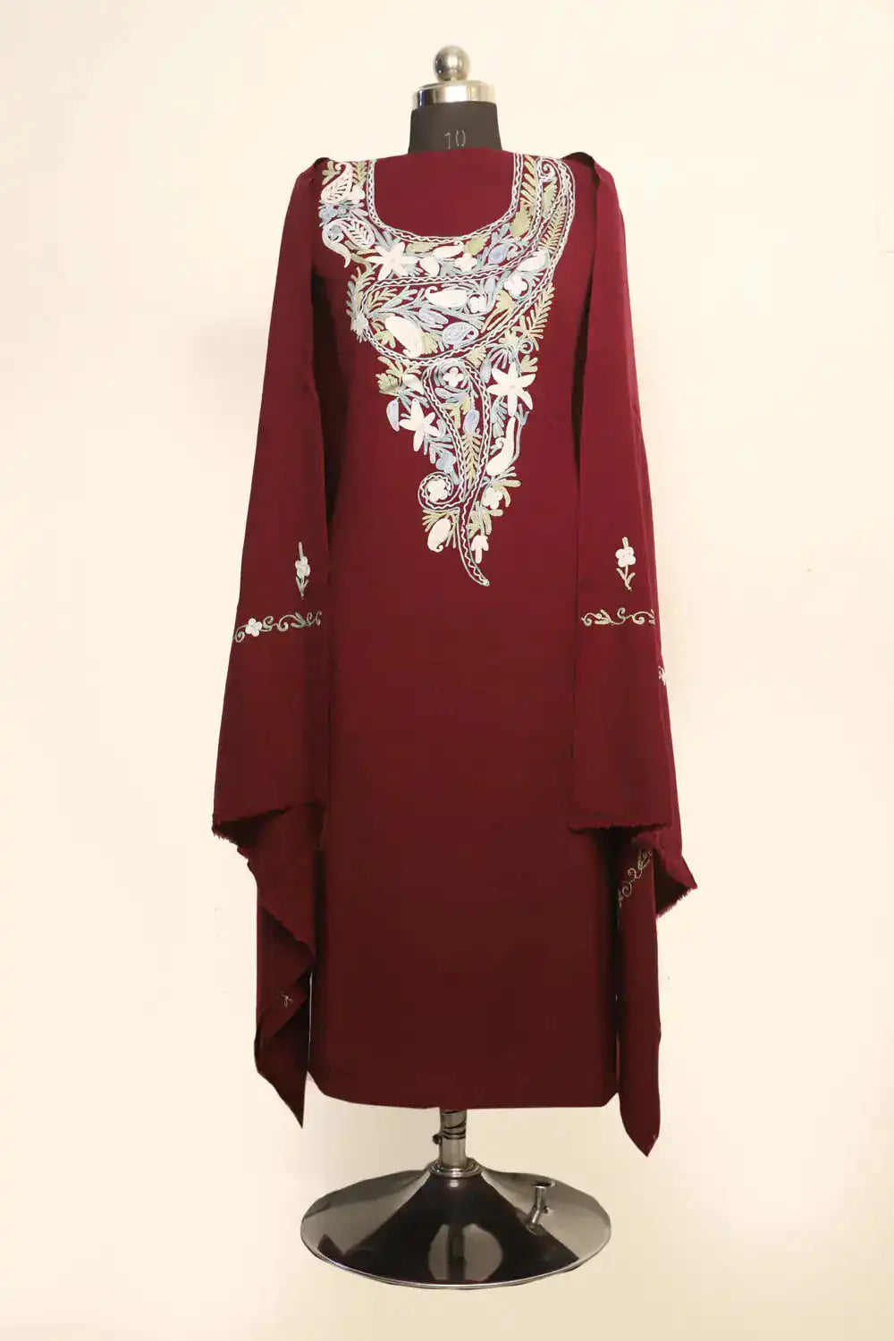 maroon kashmiri suits – CraftKashmir