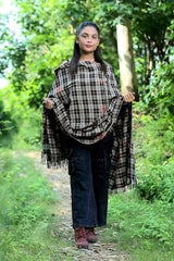 Grey Black colour shawl