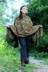 Green colour shawl
