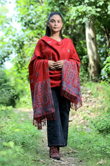 Red colour shawl